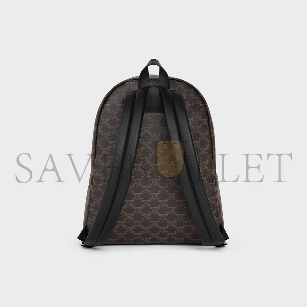 CELINE MEDIUM BACKPACK IN TRIOMPHE CANVAS AND CALFSKIN 188382BOV.38SI (38*33.5*13cm) CELINE MEDIUM BACKPACK IN TRIOMPHE CANVAS AND CALFSKIN 188382BOV.38SI (38*33.5*13cm)